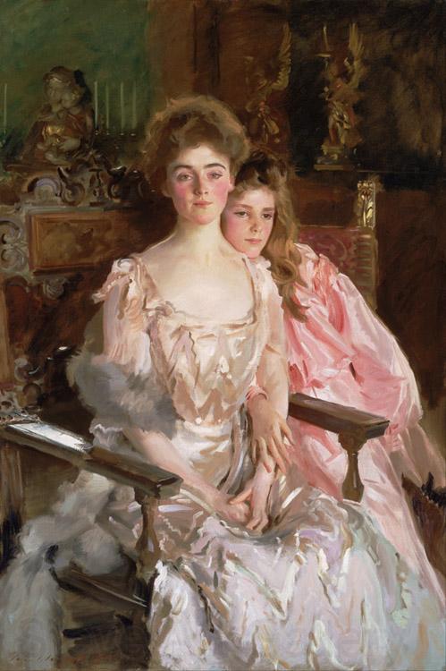 John Singer Sargent Mrs Fiske Warren (Gretchen Osgood) and Her Daughter Rachel (mk18)